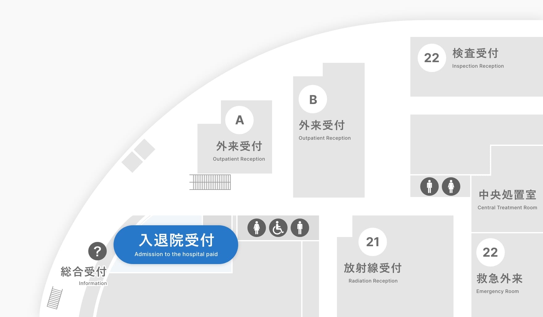 患者相談窓口案内図